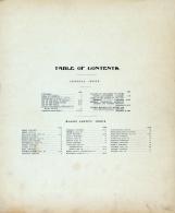 Table of Contents, Mason County 1904